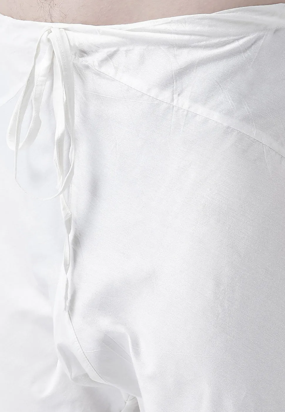 Embroidered Pure Cotton Kurta Set in White