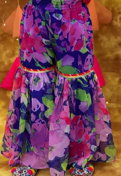 Embroidered Rayon Pakistani Suit in Fuchsia
