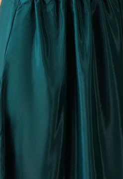 Embroidered Shantoon Lehenga in Teal Green