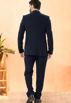 Embroidered Terry Rayon Tuxedo in Brown