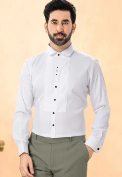 Embroidered Terry Rayon Tuxedo in Brown