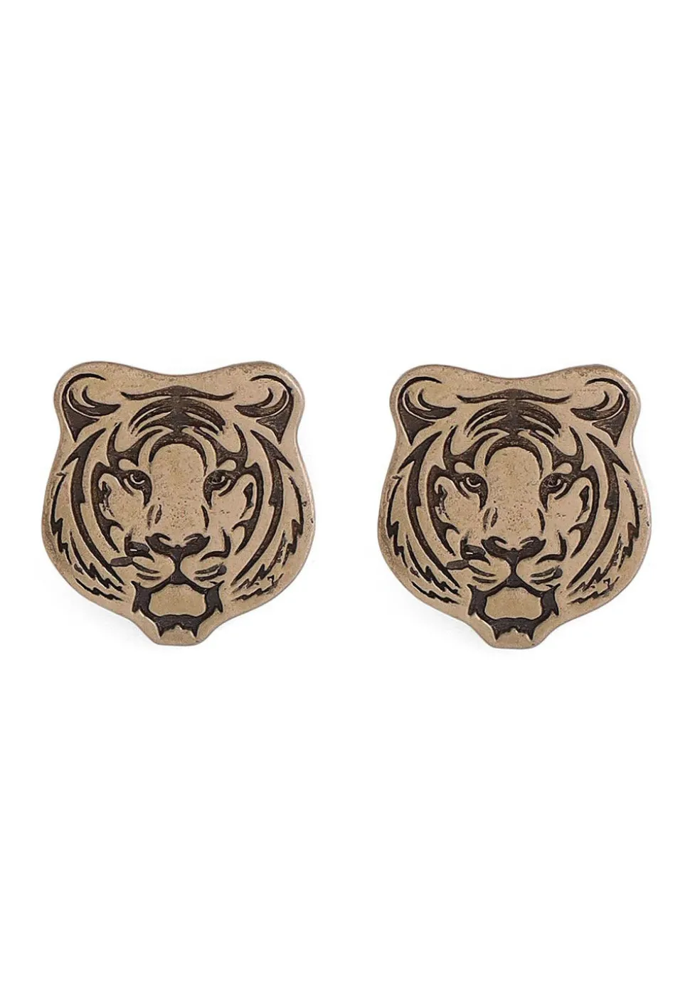 Fiery Tiger Metallic Collar Tips