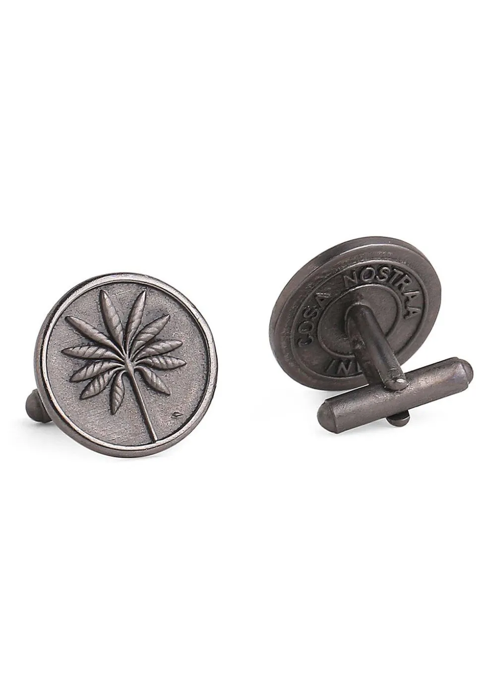 Floral Metallic Cufflink Pair