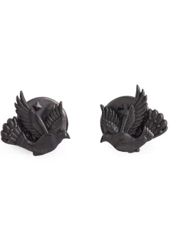 Flying Bird Metallic Collar Tips