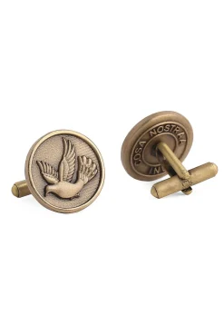 Flying Bird Metallic Cufflink Pair