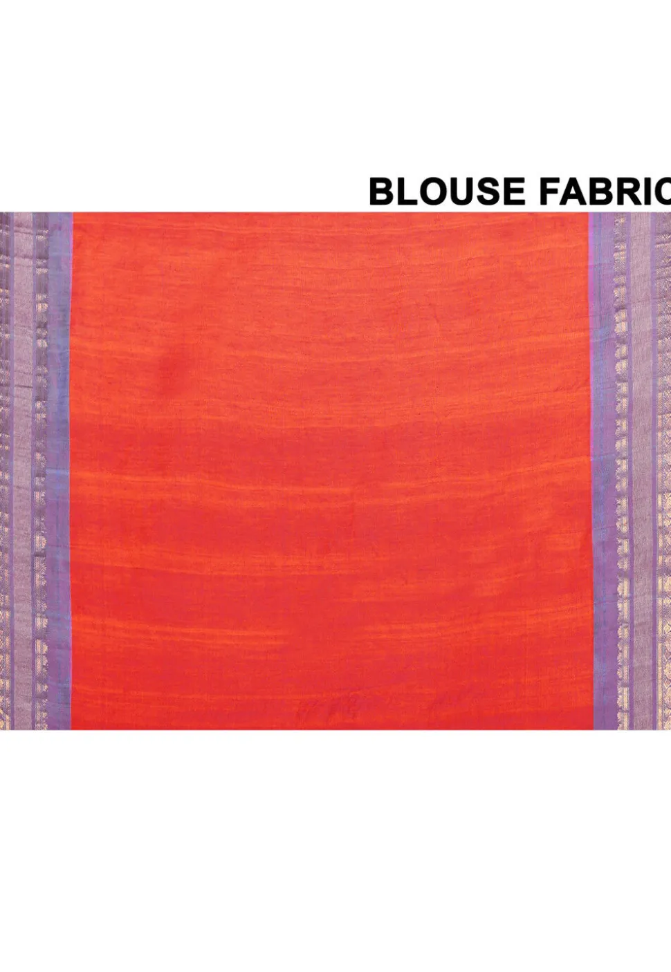 Gadwal Pure Silk Cotton Handloom Saree in Orange