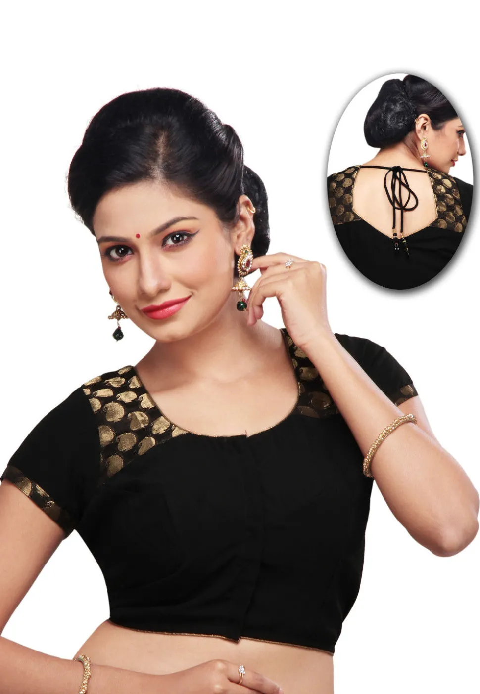 Georgette Blouse in Black
