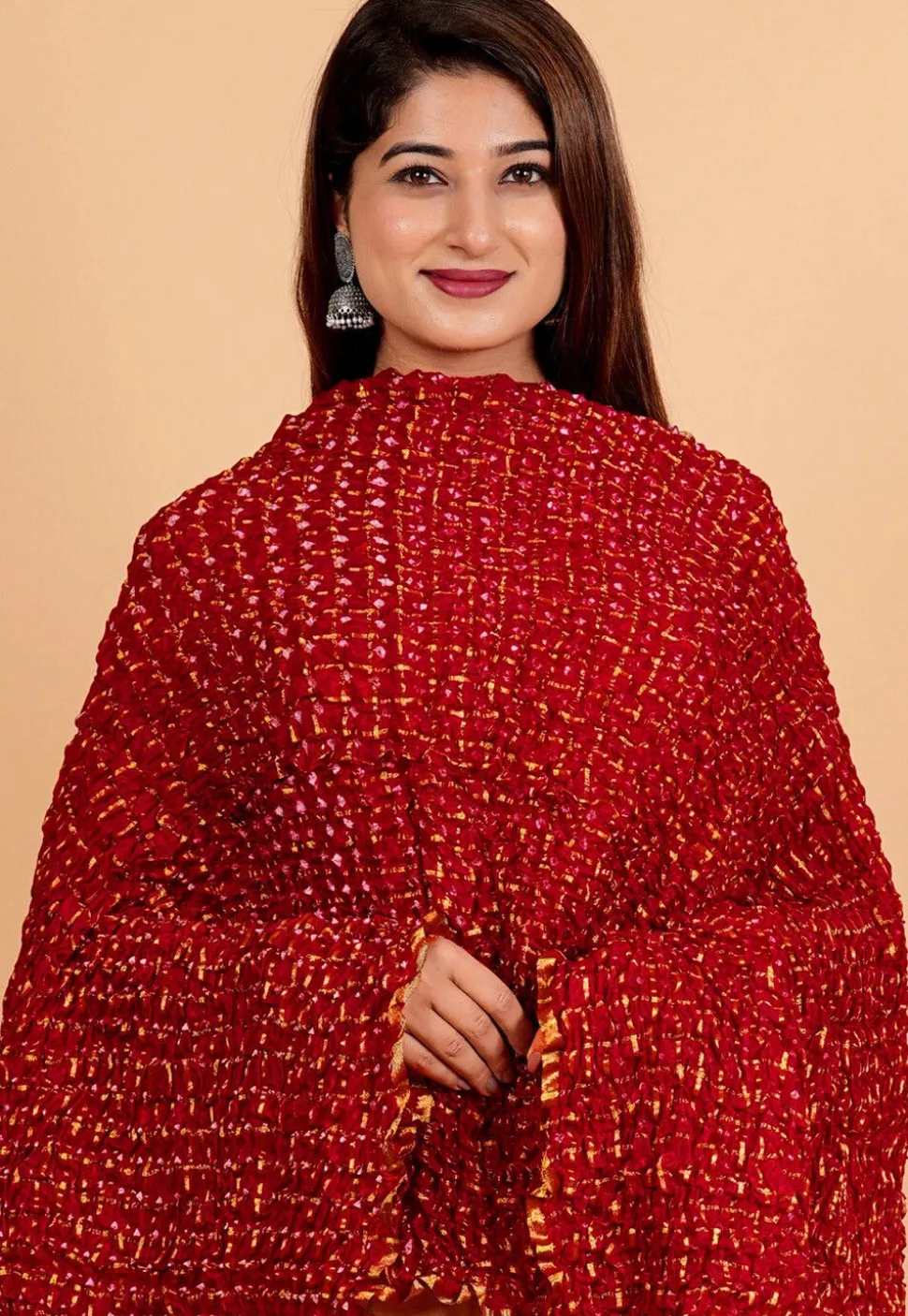 Ghatchola Dupatta in Maroon
