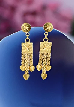 Golden Polished Earrings