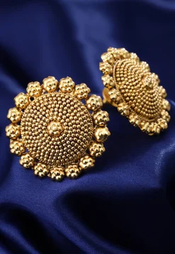 Golden Polished Earrings