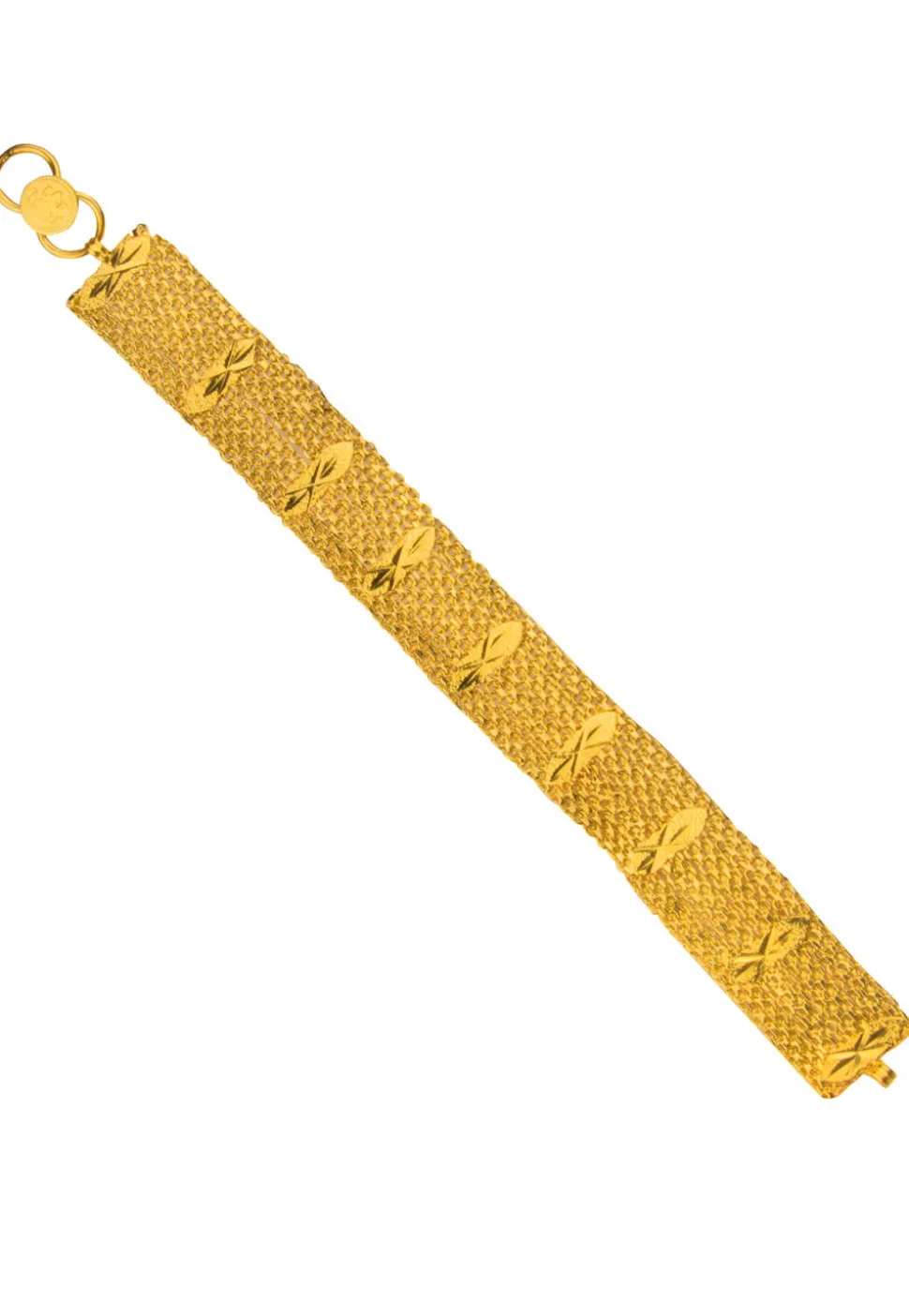 Golden Polished Men Bracelet