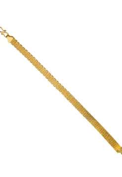 Golden Polished Men Bracelet