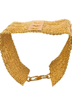 Golden Polished Men Bracelet