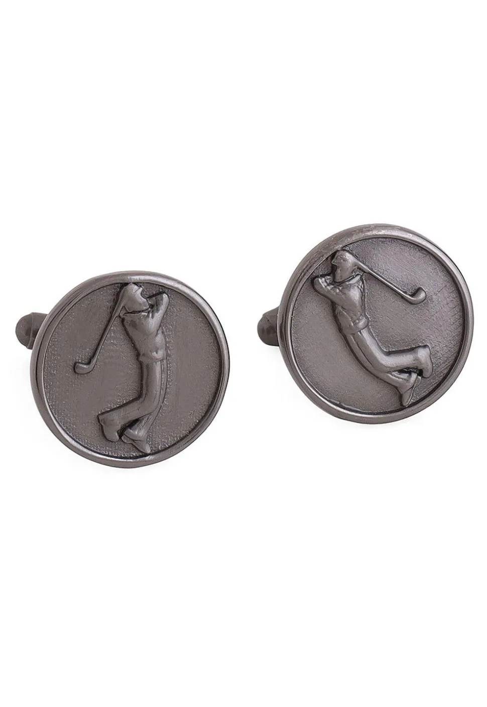 Golfer Metallic Cufflink Pair