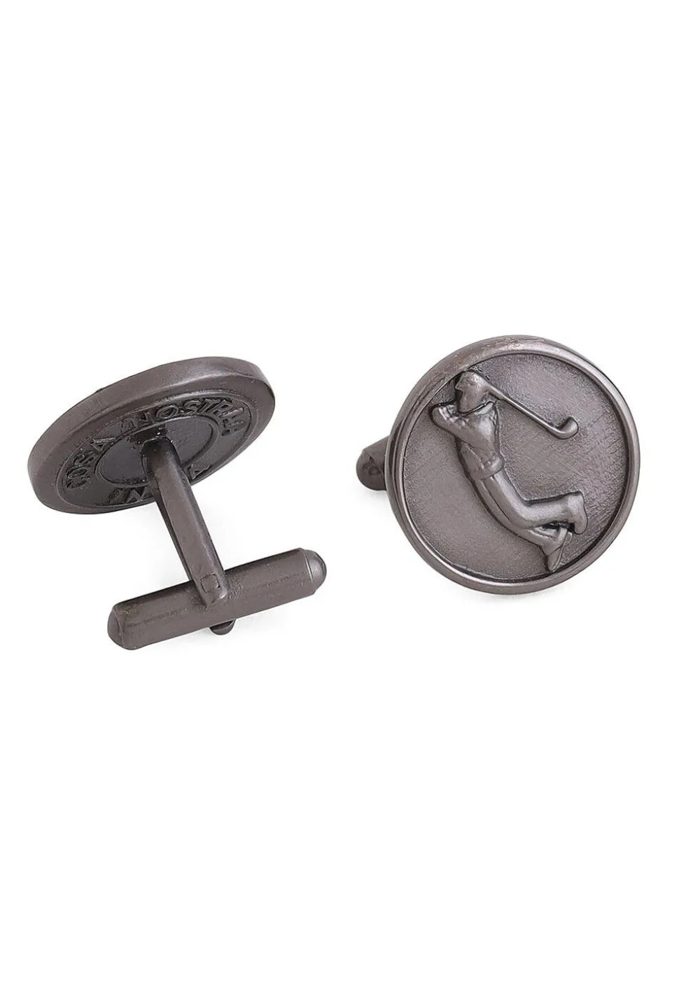 Golfer Metallic Cufflink Pair