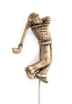Golfer Metallic Lapel Pin