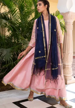 Gota Patti Pure Cotton Silk Lehenga in Pink