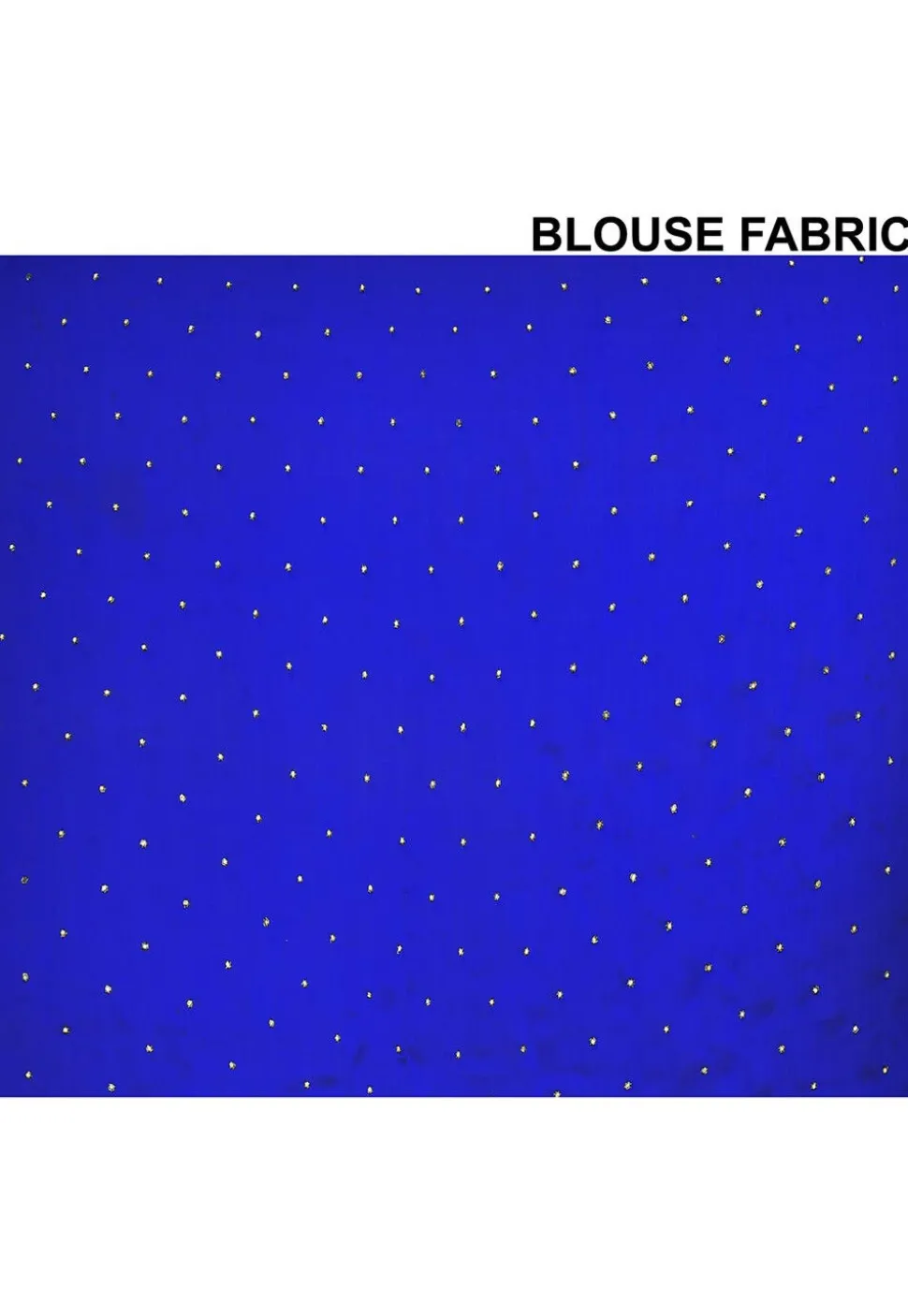 Half N Half Georgette Brasso Saree in White and Blue