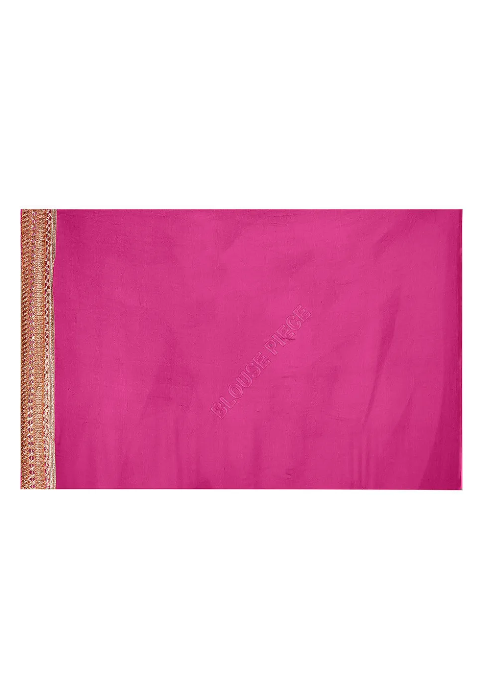 Half N Half Georgette Saree in Orange and Fuchsia