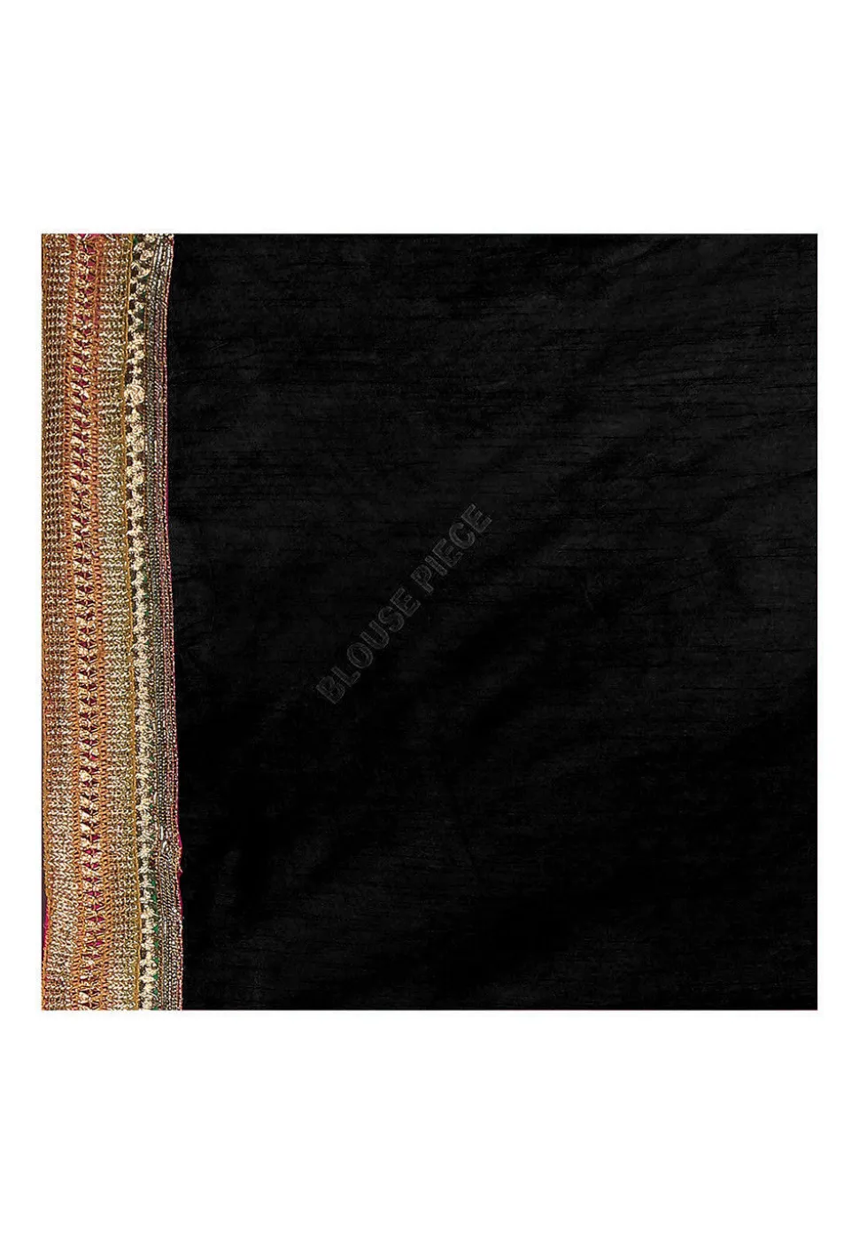 Half N Half Georgette Saree in Maroon and Black