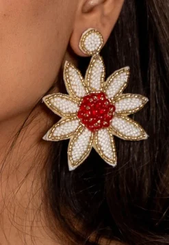 Hand Embroidered Earrings