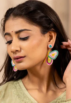 Hand Embroidered Earrings