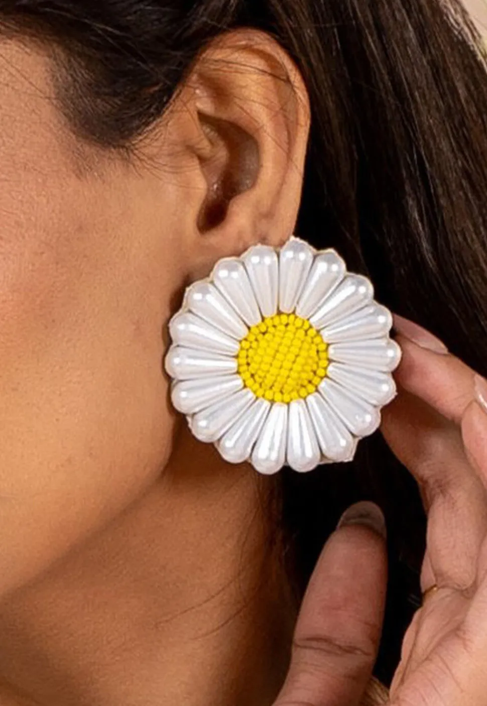 Hand Embroidered Earrings