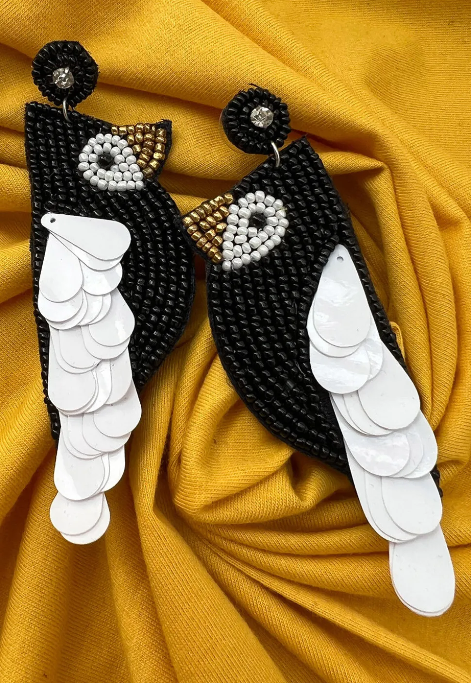 Hand Embroidered Earrings