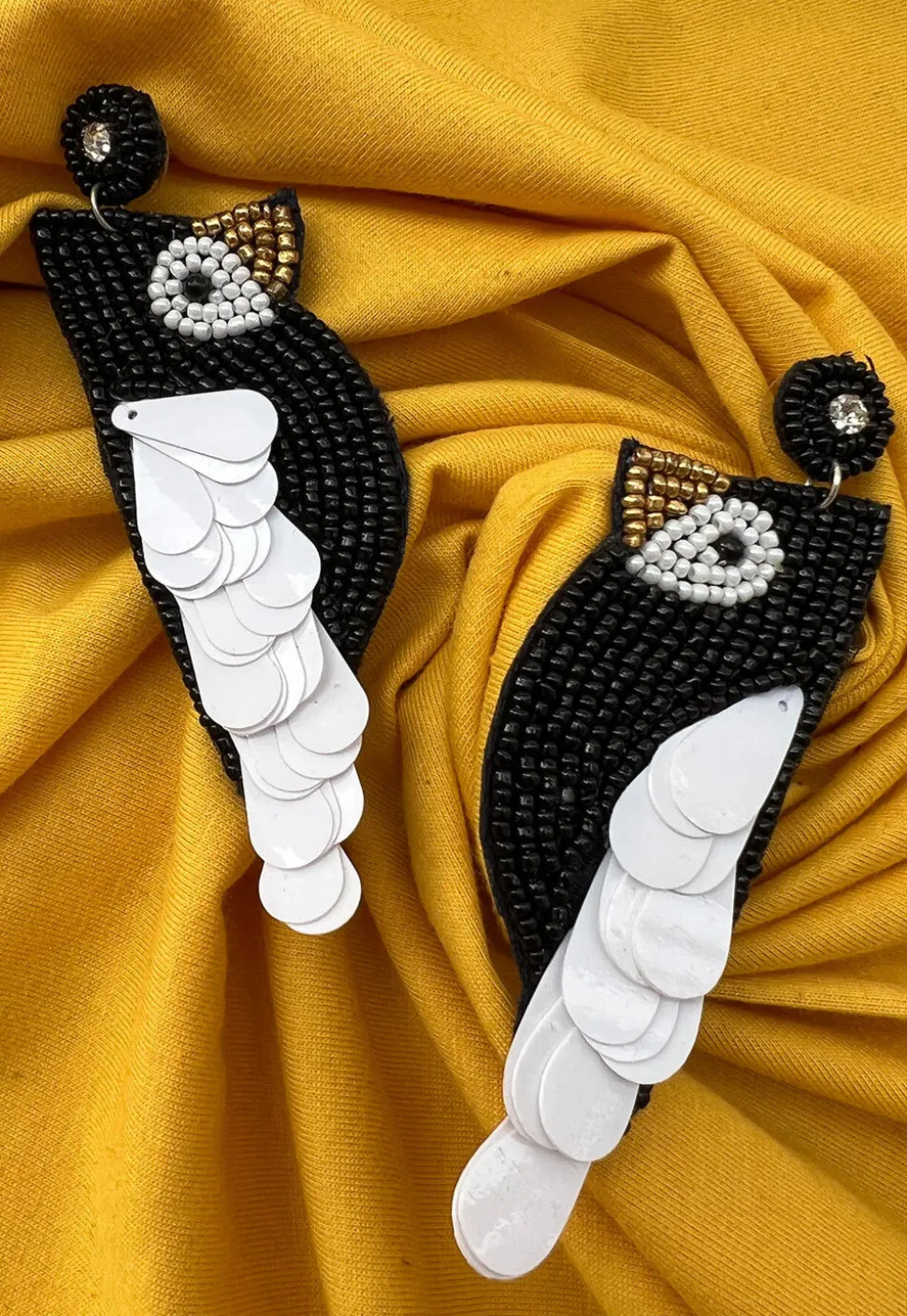 Hand Embroidered Earrings