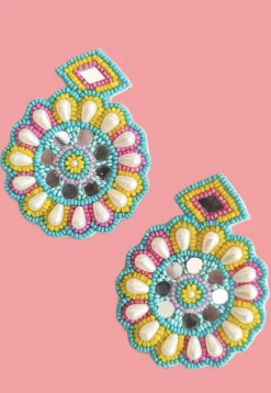 Hand Embroidered Earrings