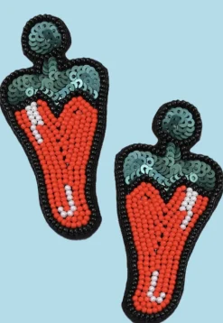 Hand Embroidered Earrings