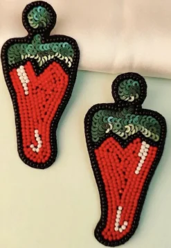 Hand Embroidered Earrings