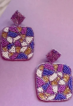 Hand Embroidered Earrings