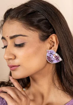 Hand Embroidered Earrings