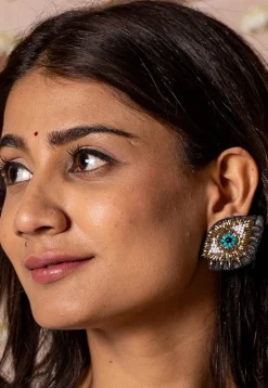 Hand Embroidered Earrings