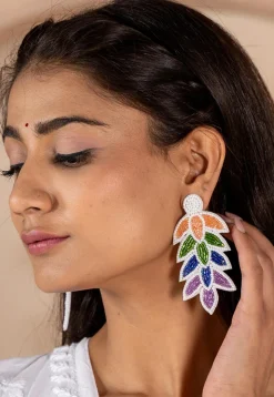Hand Embroidered Earrings