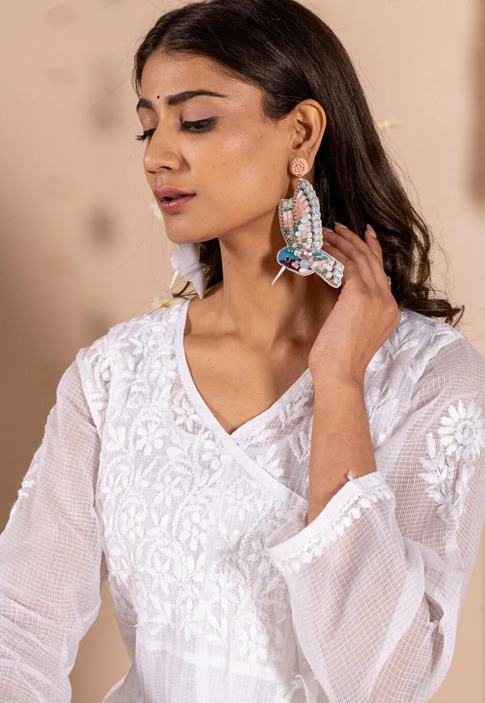 Hand Embroidered Earrings