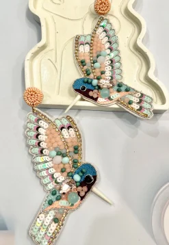 Hand Embroidered Earrings