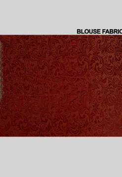 Hand Embroidered Georgette Brasso Saree in Red Ombre
