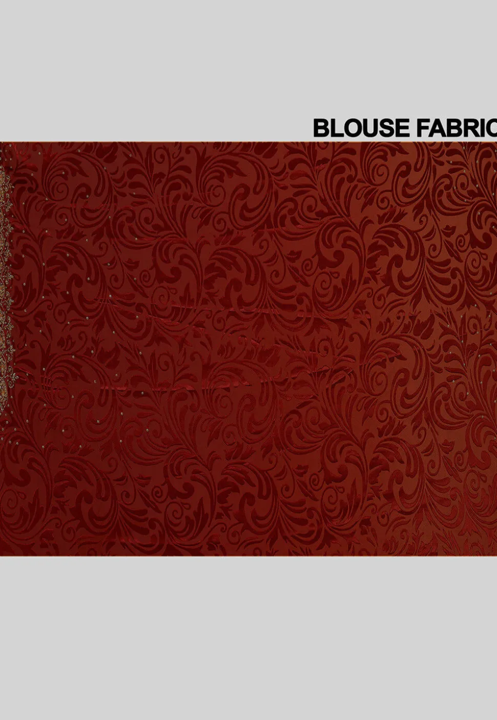 Hand Embroidered Georgette Brasso Saree in Red Ombre