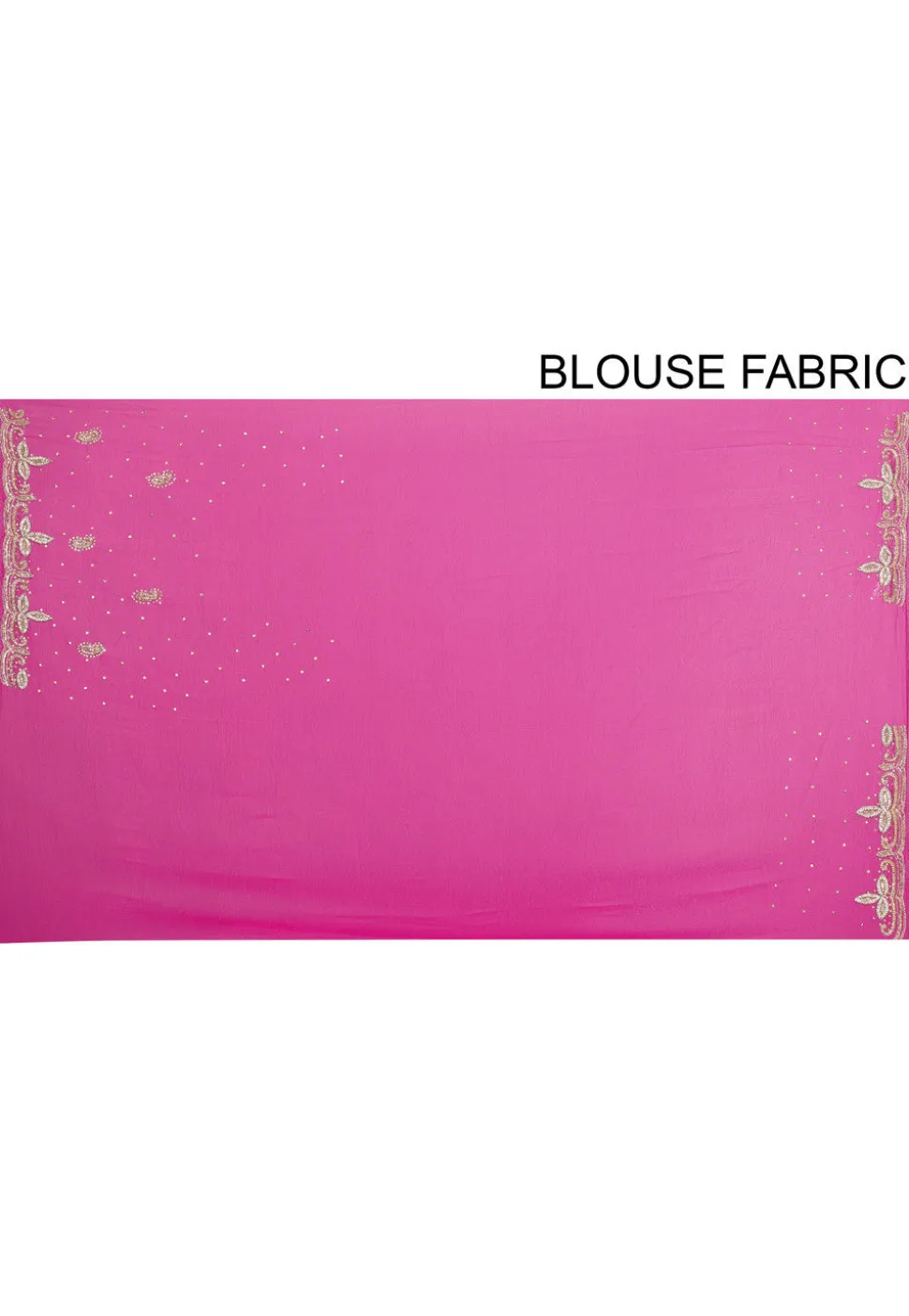 Hand Embroidered Georgette Saree in Fuchsia