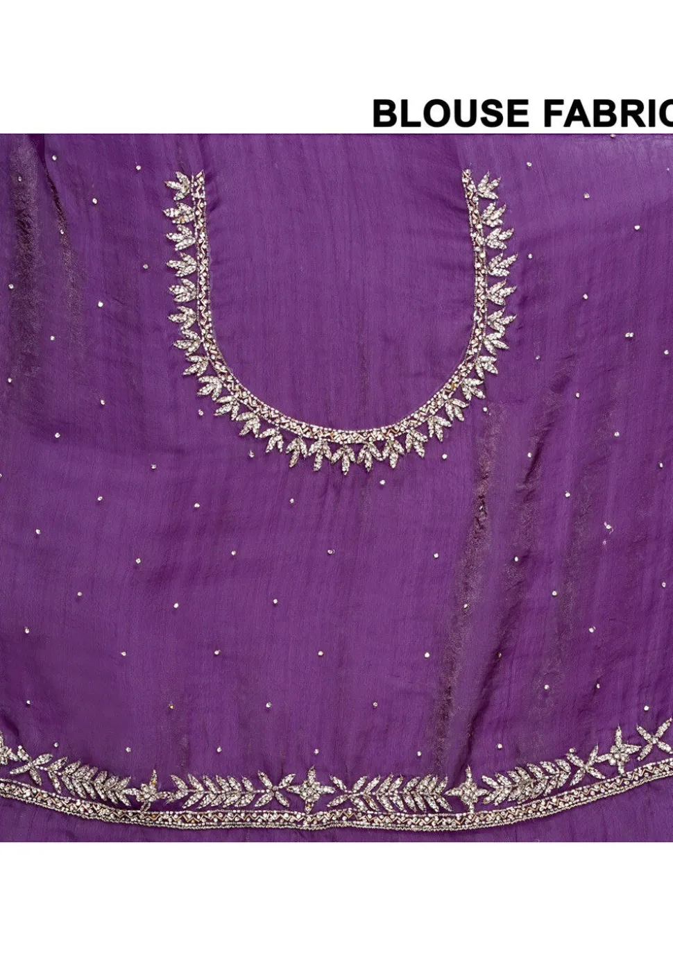 Hand Embroidered Tissue Silk Saree in Purple