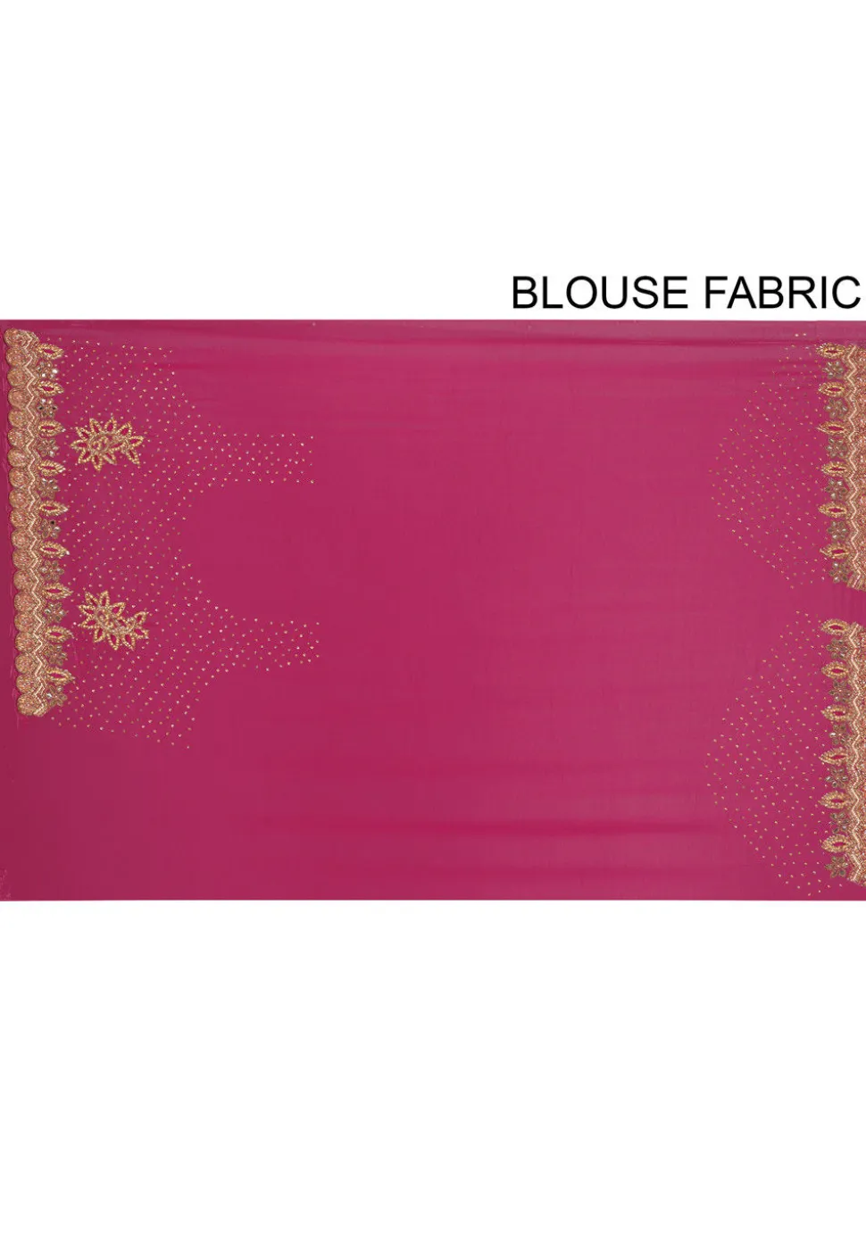 Hand Embroidered Viscose Georgette Saree in Fuchsia