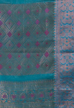 Handloom Art Silk Saree in Yellow
