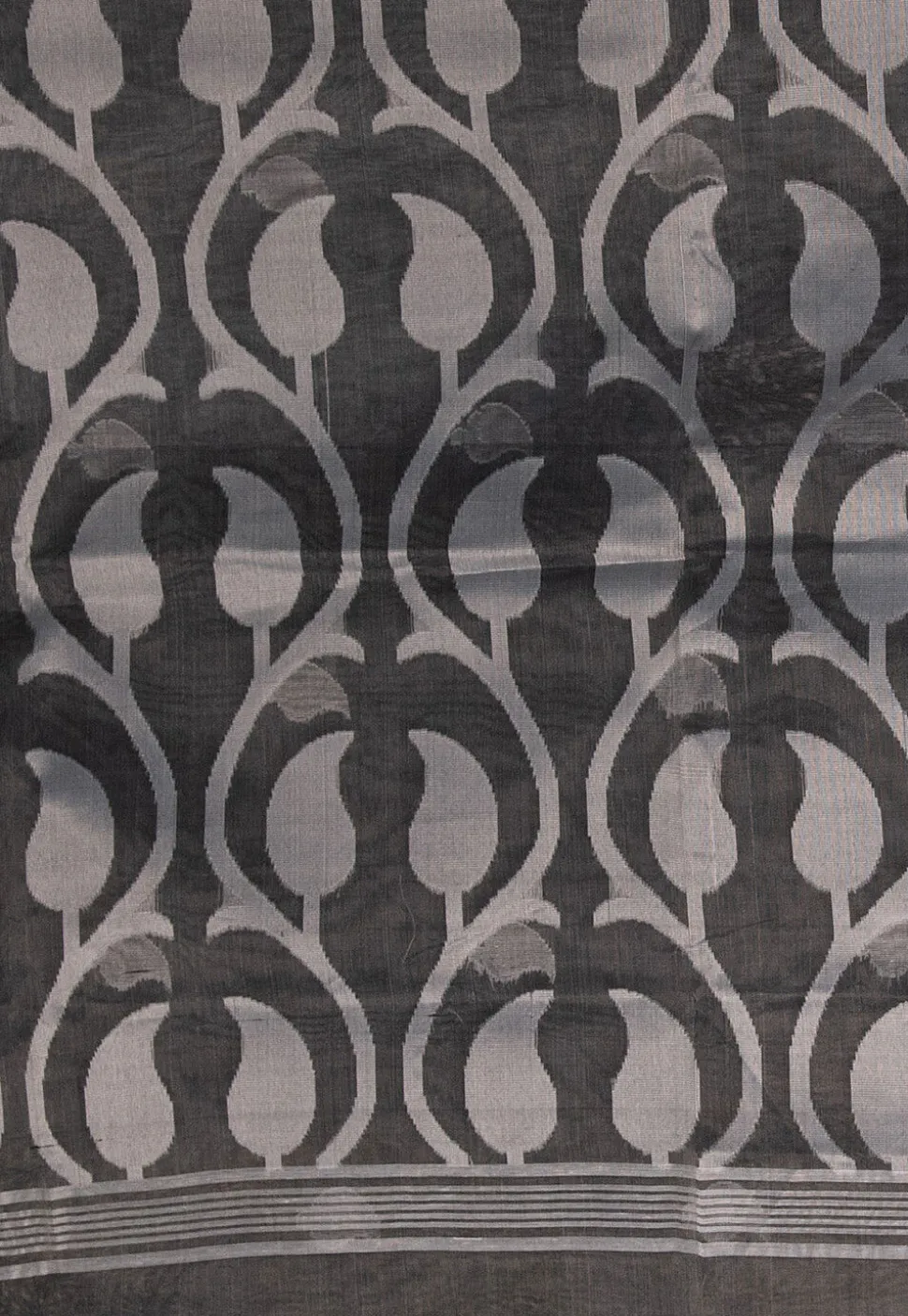 Handloom Art Silk Saree in Grey