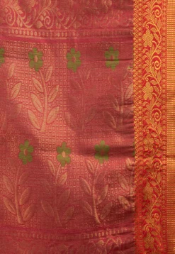 Handloom Art Silk Saree in Sky Blue
