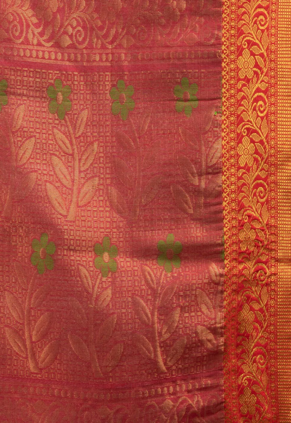 Handloom Art Silk Saree in Sky Blue