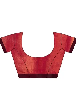 Handloom Cotton Saree in Fuchsia