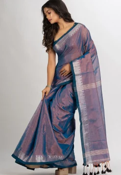Handloom Cotton Saree in Antique