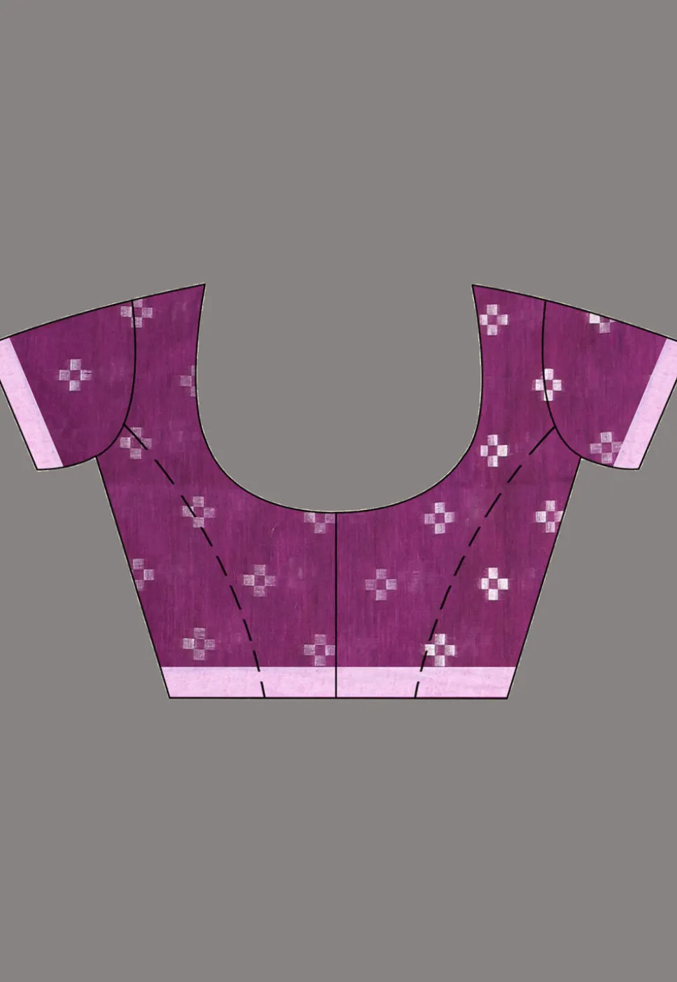 Handloom Cotton Saree in Violet